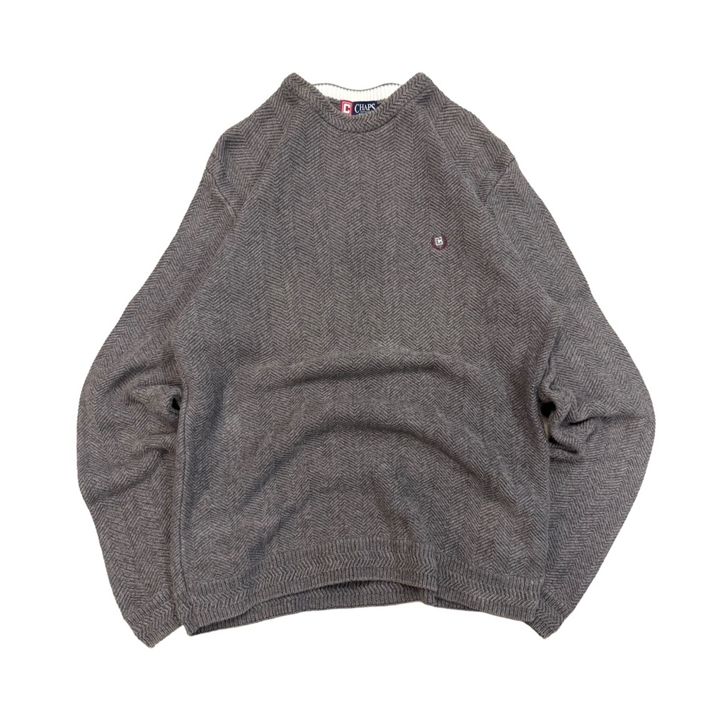 Vintage Chaps Ralph Lauren Gray Sweater/ XL